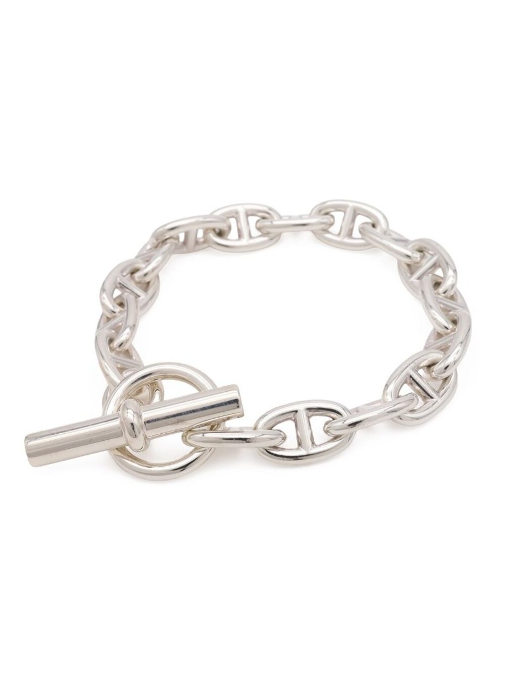Hermes Chaine D'ancre MM 16 Links Bracelet Silver
